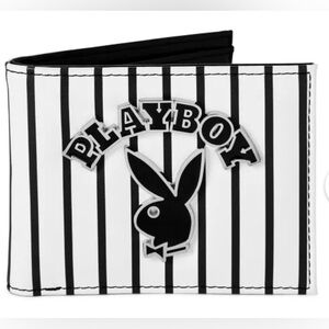 PLAYBOY PinStriped Bifold Wallet- NWT